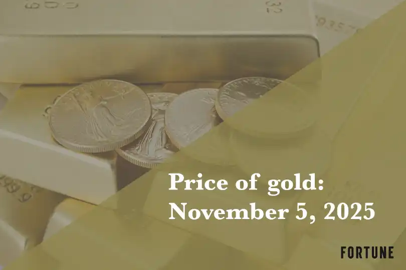 Current price of gold as of November 5, 2025