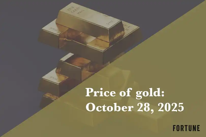 Current price of gold as of October 28, 2025