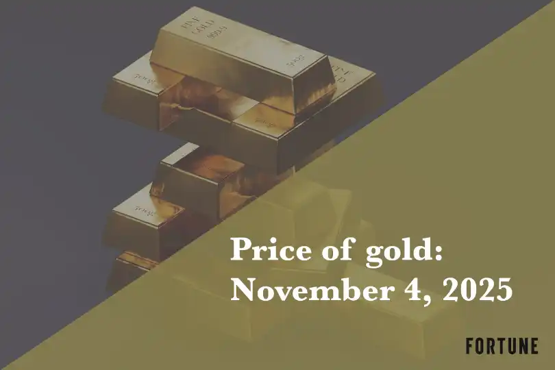 Current price of gold as of November 4, 2025