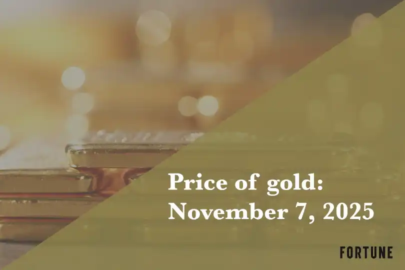 Current price of gold as of November 7, 2025